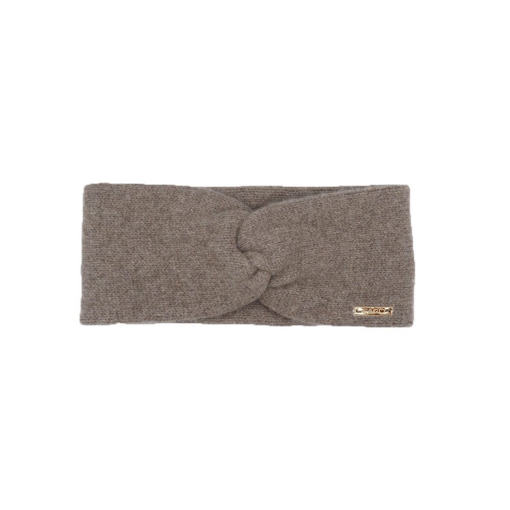 CAPO Stirnband Strickstirnband, Knoten, Kaschmir-Wolle-Mischung, soft