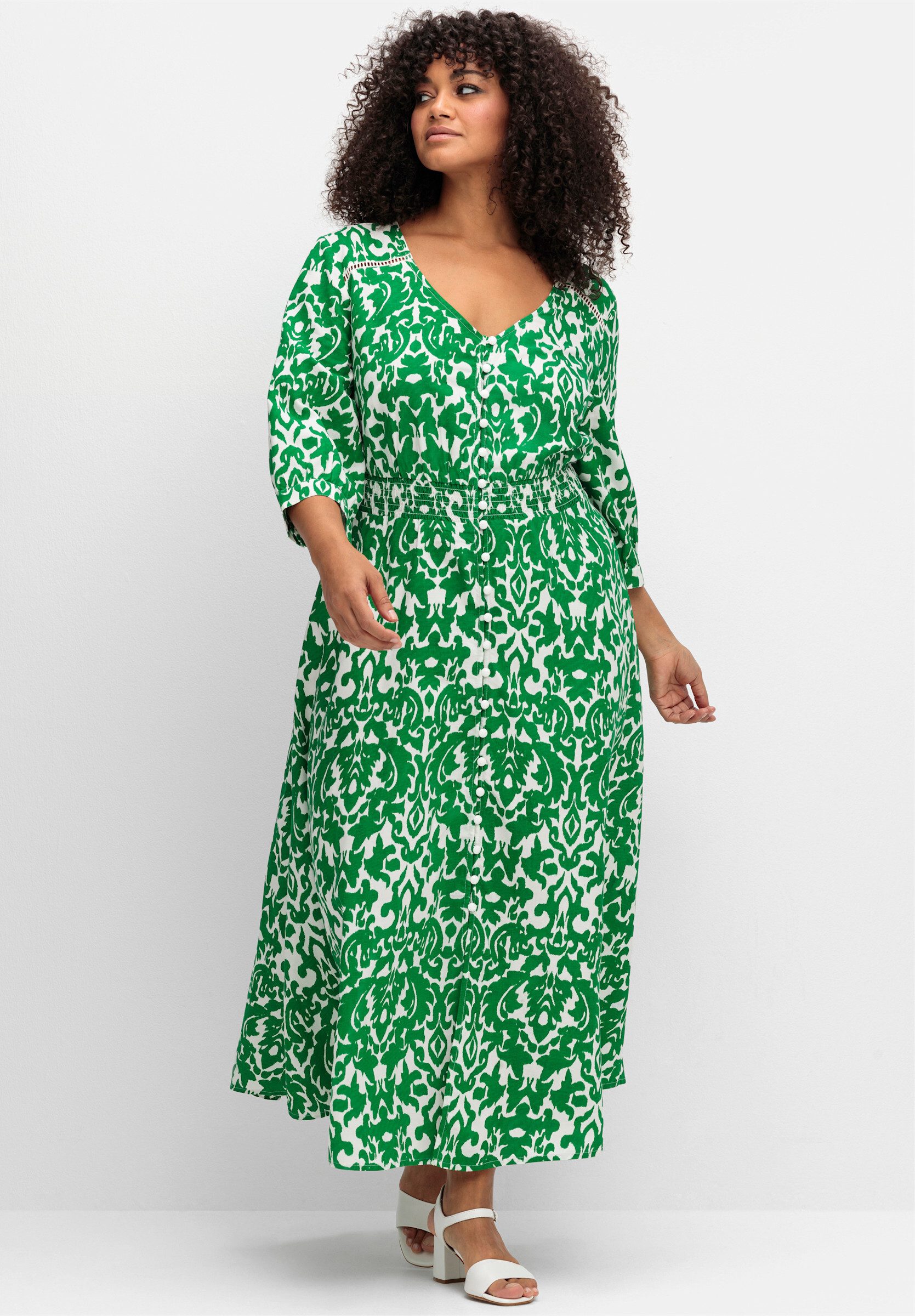 sheego by Joe Browns Etuikleid Druckkleid 3/4-Arm günstig online kaufen