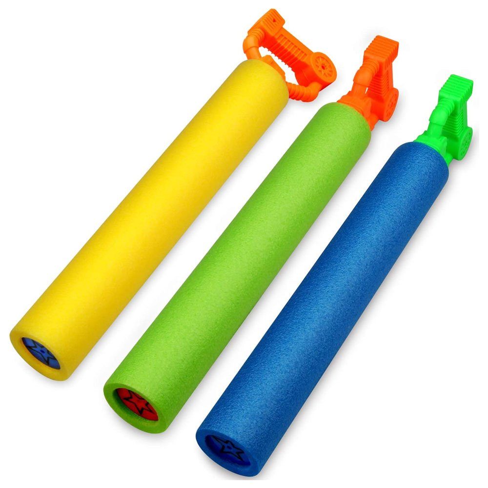 GelldG Wasserpistole Wasserpistole Spielzeug Kinder Set 3 Stück Pool  Wasserspritzpistolen