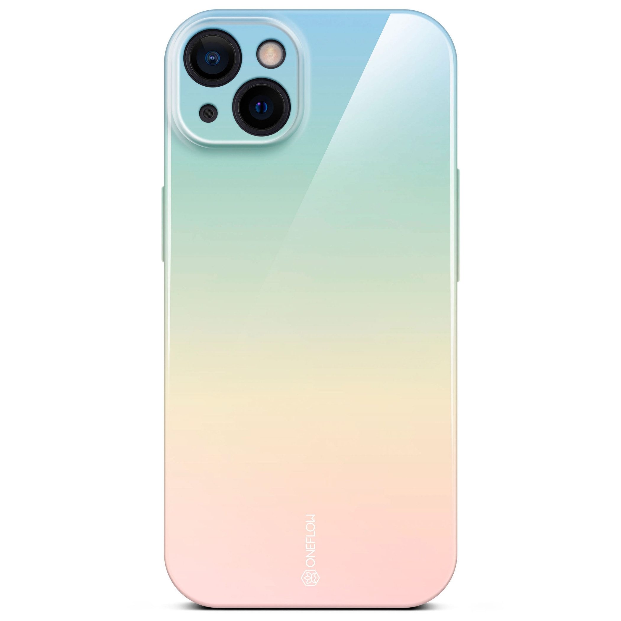 ONEFLOW Handyhülle für iPhone 13 Splash Cover Bunt Regenbogen 6,1 Zoll, Hülle mit Design Muster Designer Case Kameraschutz Handy Schutzhülle