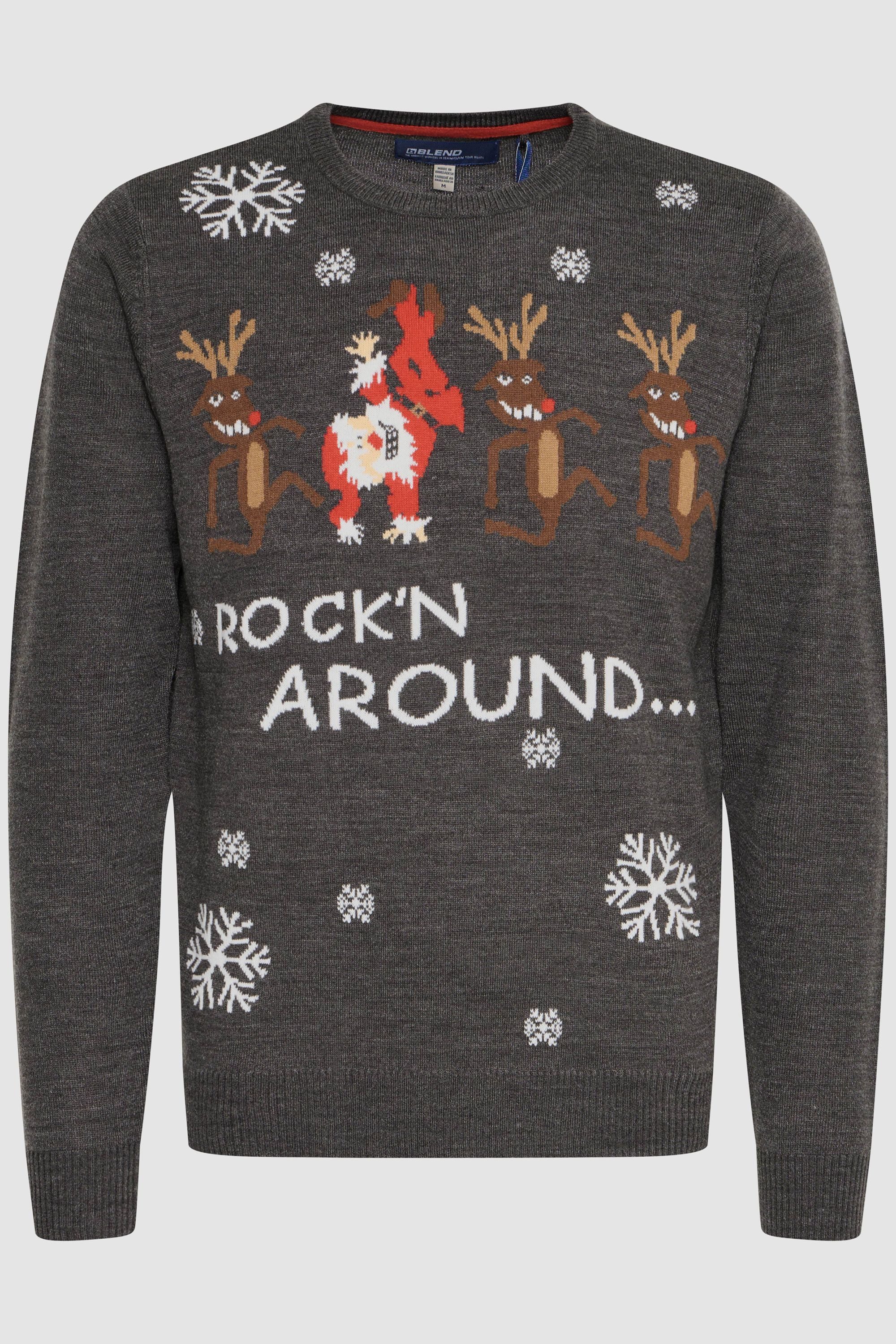 Blend Strickpullover BHRudolph Strickpullover mit Weihnachtsmotiv günstig online kaufen
