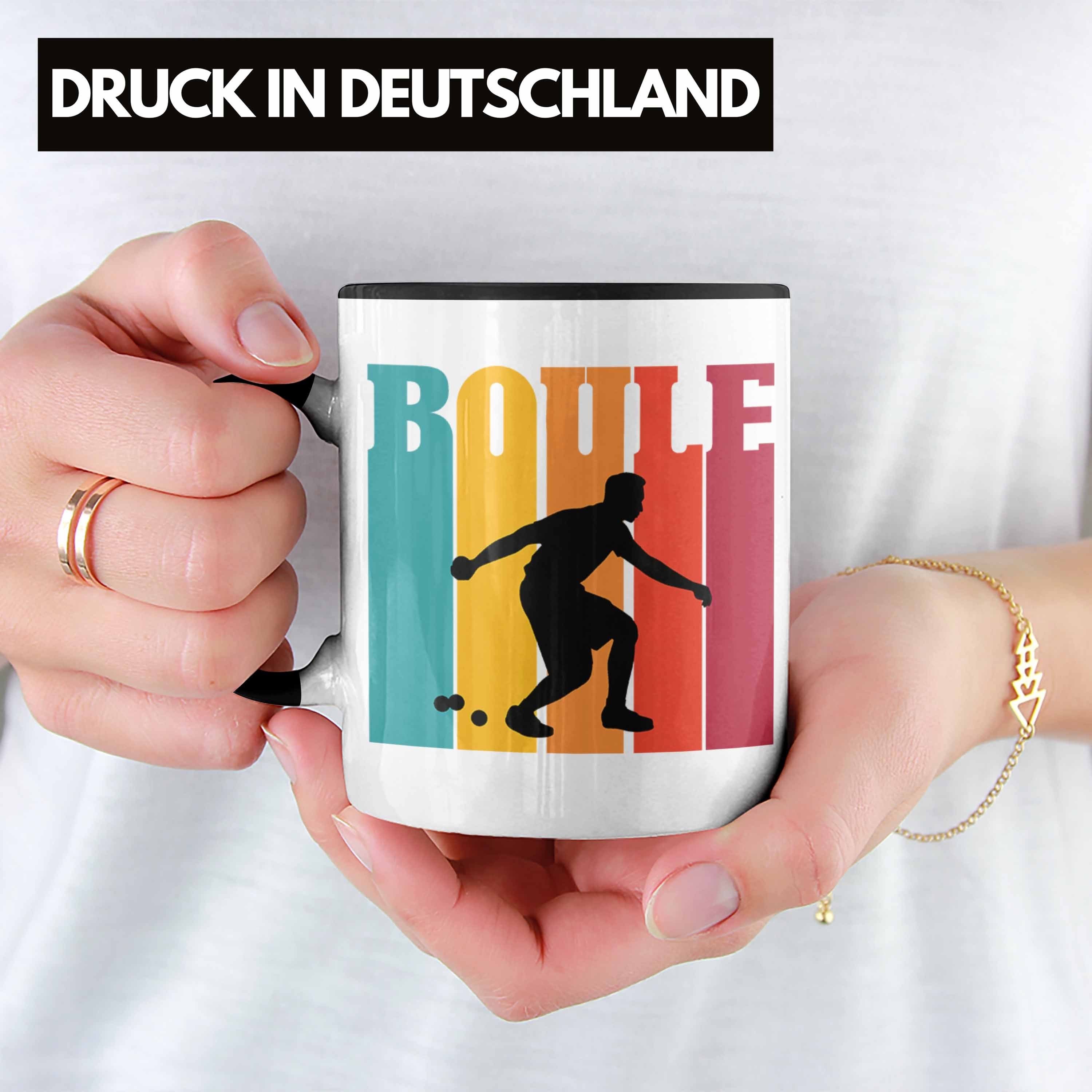 Trendation Tasse Boule Tasse für Spruch Boule-Spieler Geschenkidee als Schwarz