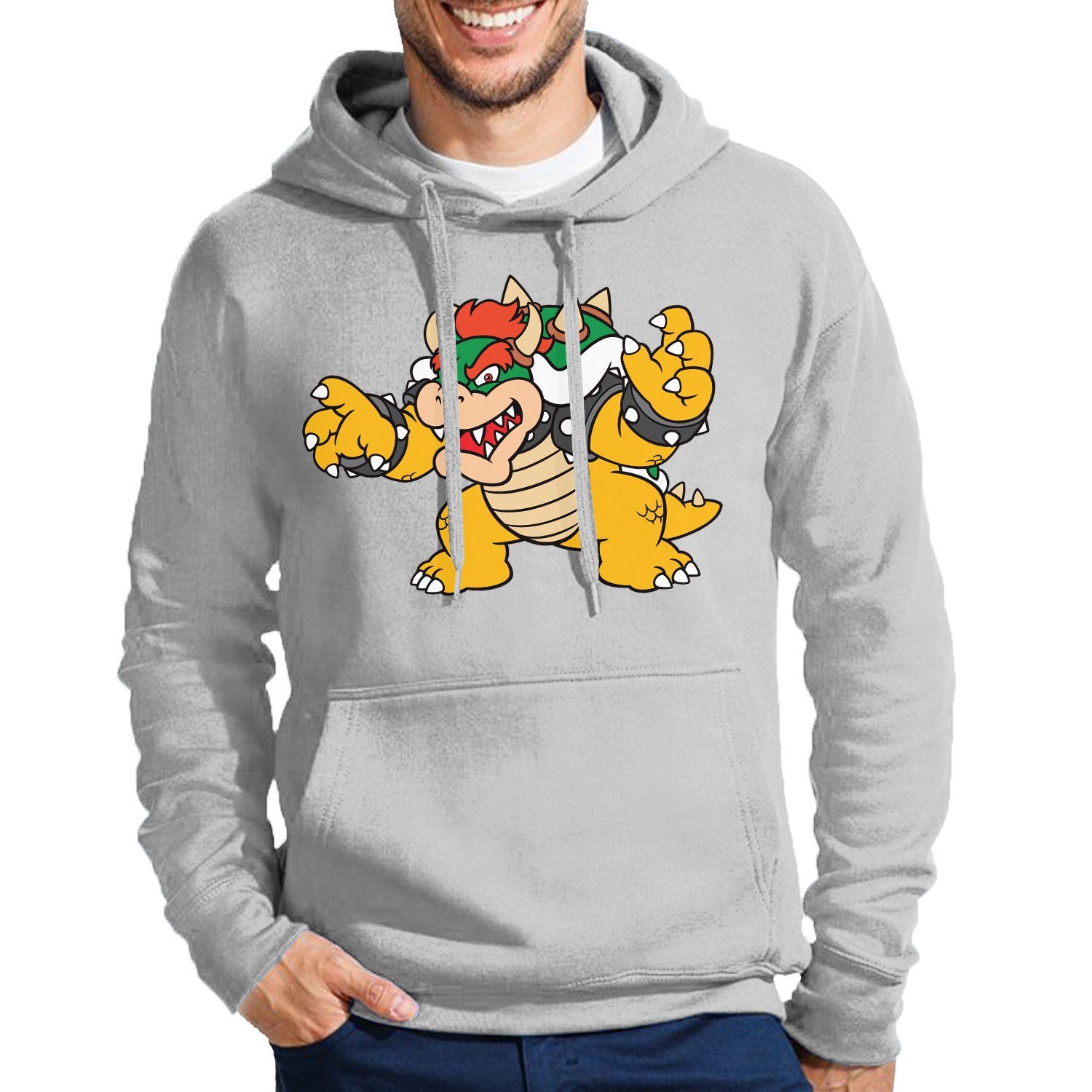 Hoodie Herren Bowser Mario Yoshi Luigi Game Gamer Gaming Konsole Retro