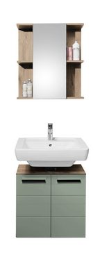 moebel-dich-auf Badmöbel-Set Vail, (Set 4, Spiegelschrank, Waschbeckenunterschrank, 2-St)