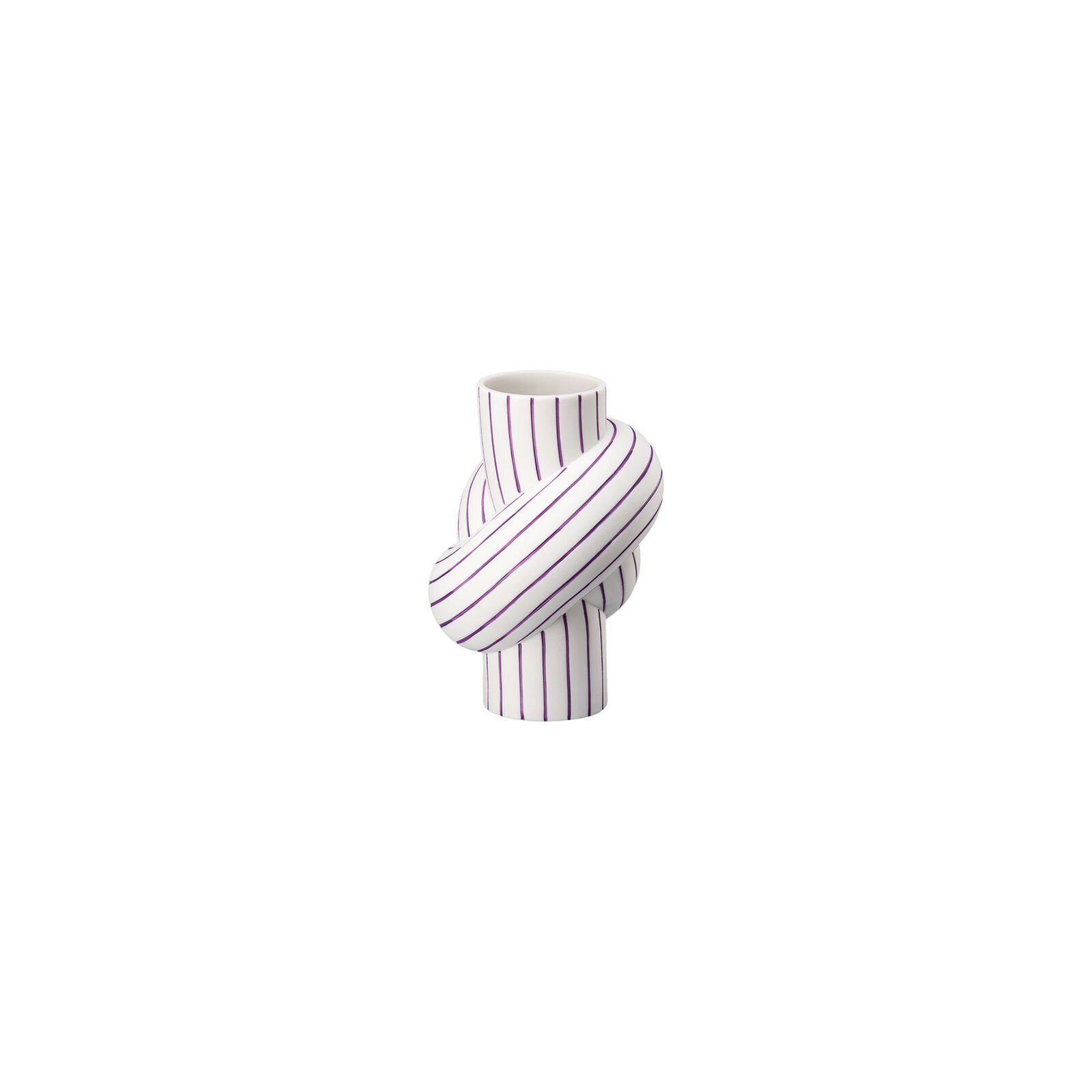 Stripes St) Vase modern (1 Apple Dekovase Porzellan Node cm Rosenthal Streifen 12 Lila