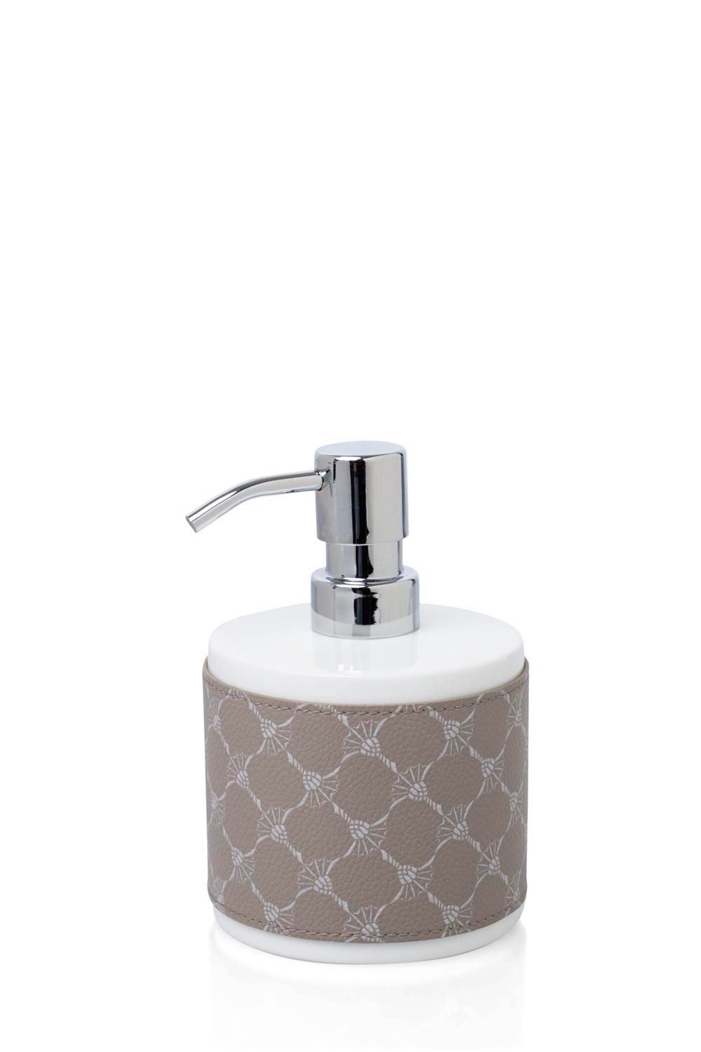 JOOP! Seifenspender CORNFLOWER Porzellan mit Kunstleder-Veredelung Cornflower Design, Kunstleder-Veredelung