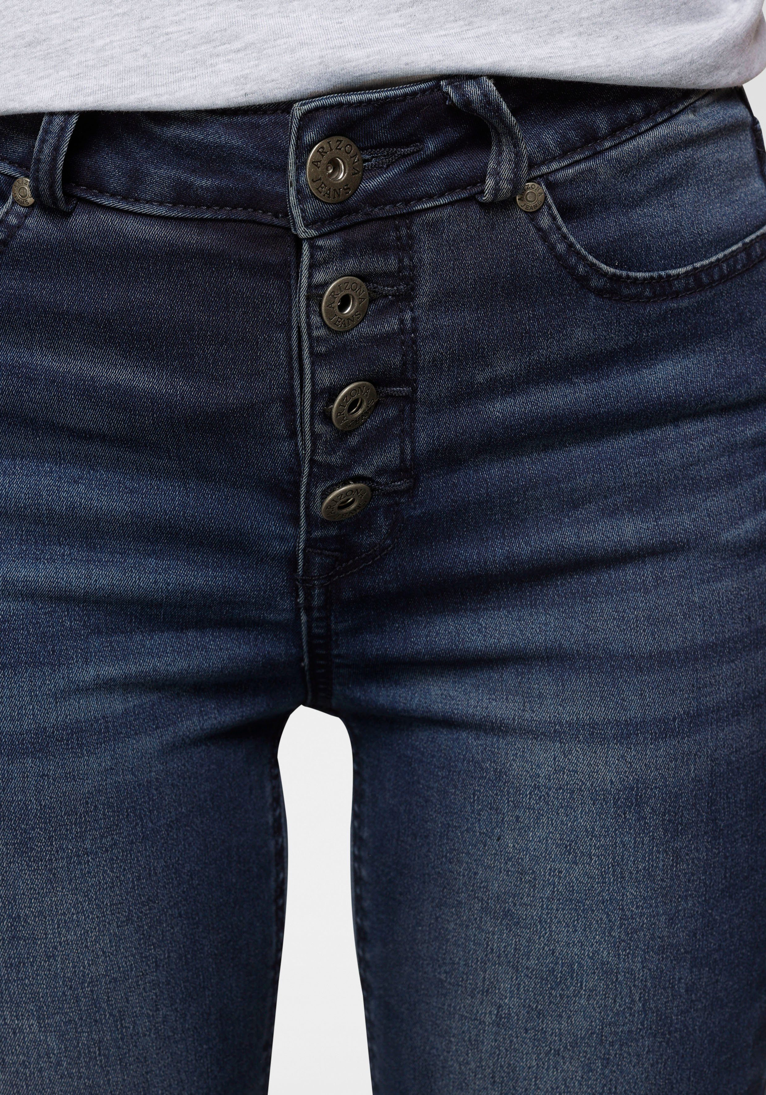 Arizona Skinny-fit-Jeans Ultra Stretch extra-enger Beinschnitt, hohe Leibhöhe, knöchellang