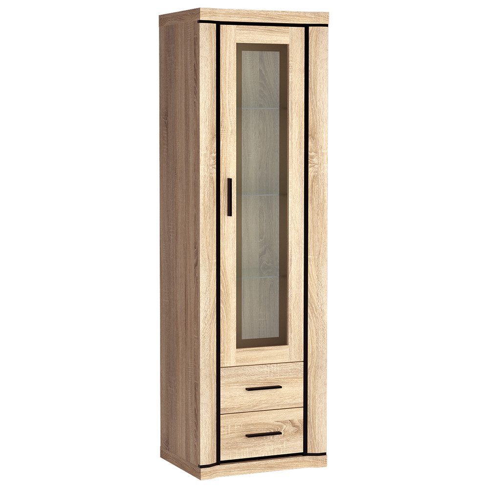 Lomadox Vitrine DUNEDIN-161 Vitrinenschrank mit Beleuchtung, günstig online kaufen