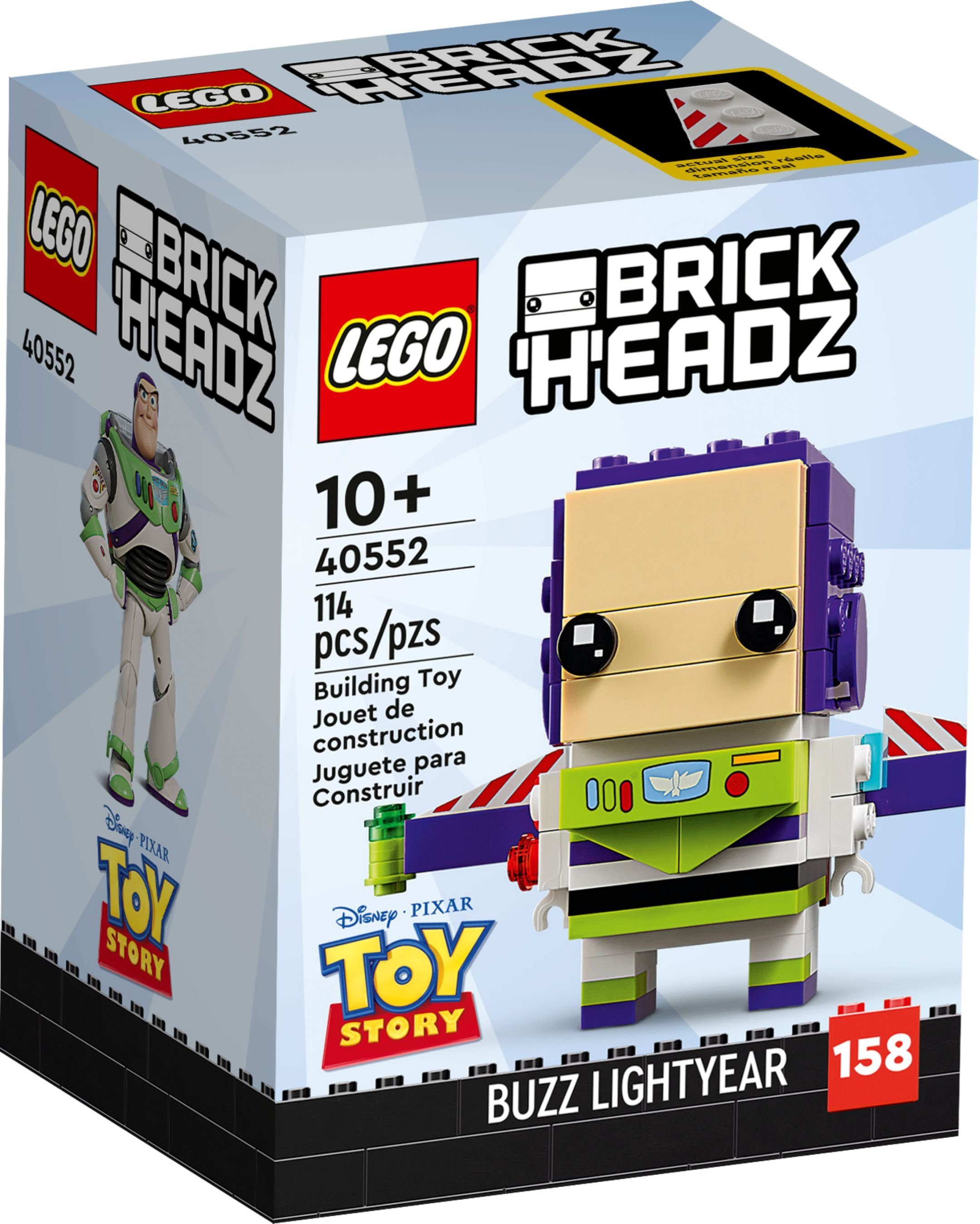 LEGO® Konstruktionsspielsteine LEGO® Brickheadz 40552 Buzz Lightyear, (114 St)