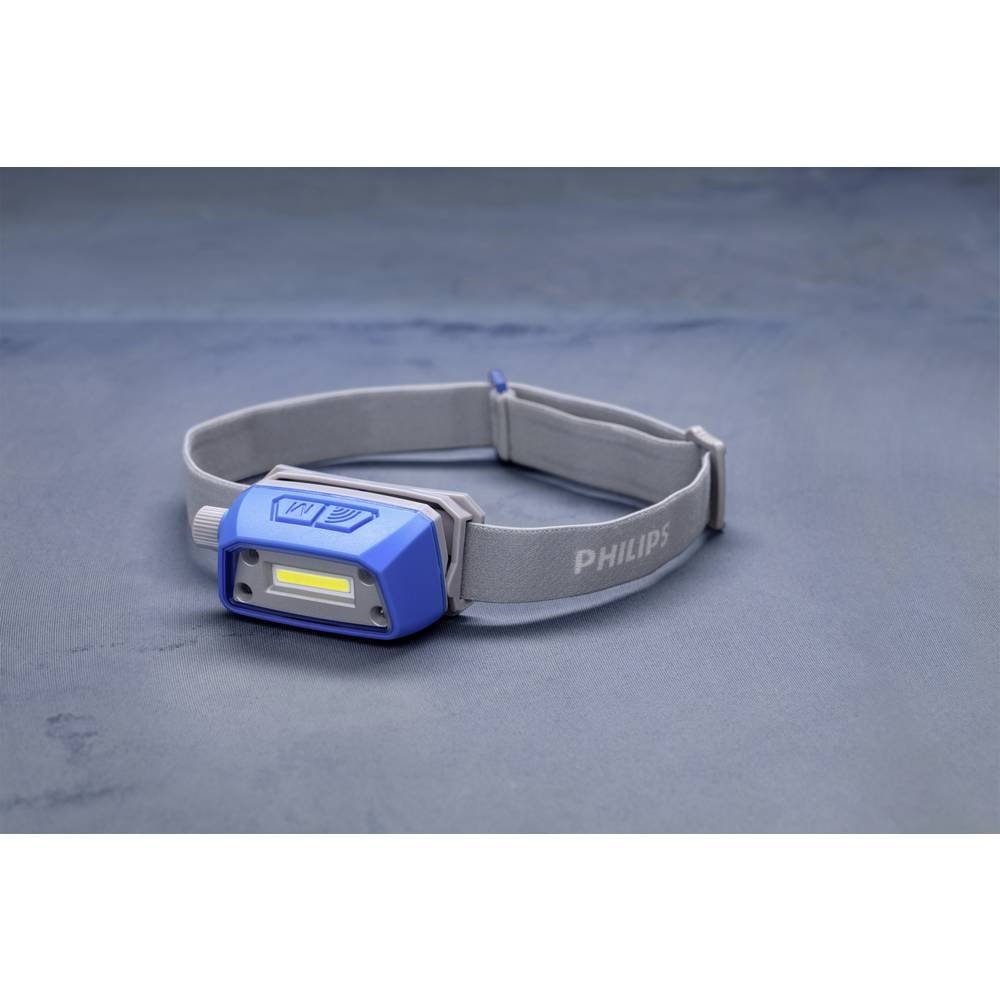 Philips Arbeitsleuchte LED-Kopflampe, Inkl. Stirngurt, Signallicht, Verschiedene Leuchtmoden