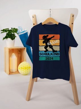 Shirtracer T-Shirt Bääm! Schulkind 2024 Einschulung Junge Schulanfang Geschenke