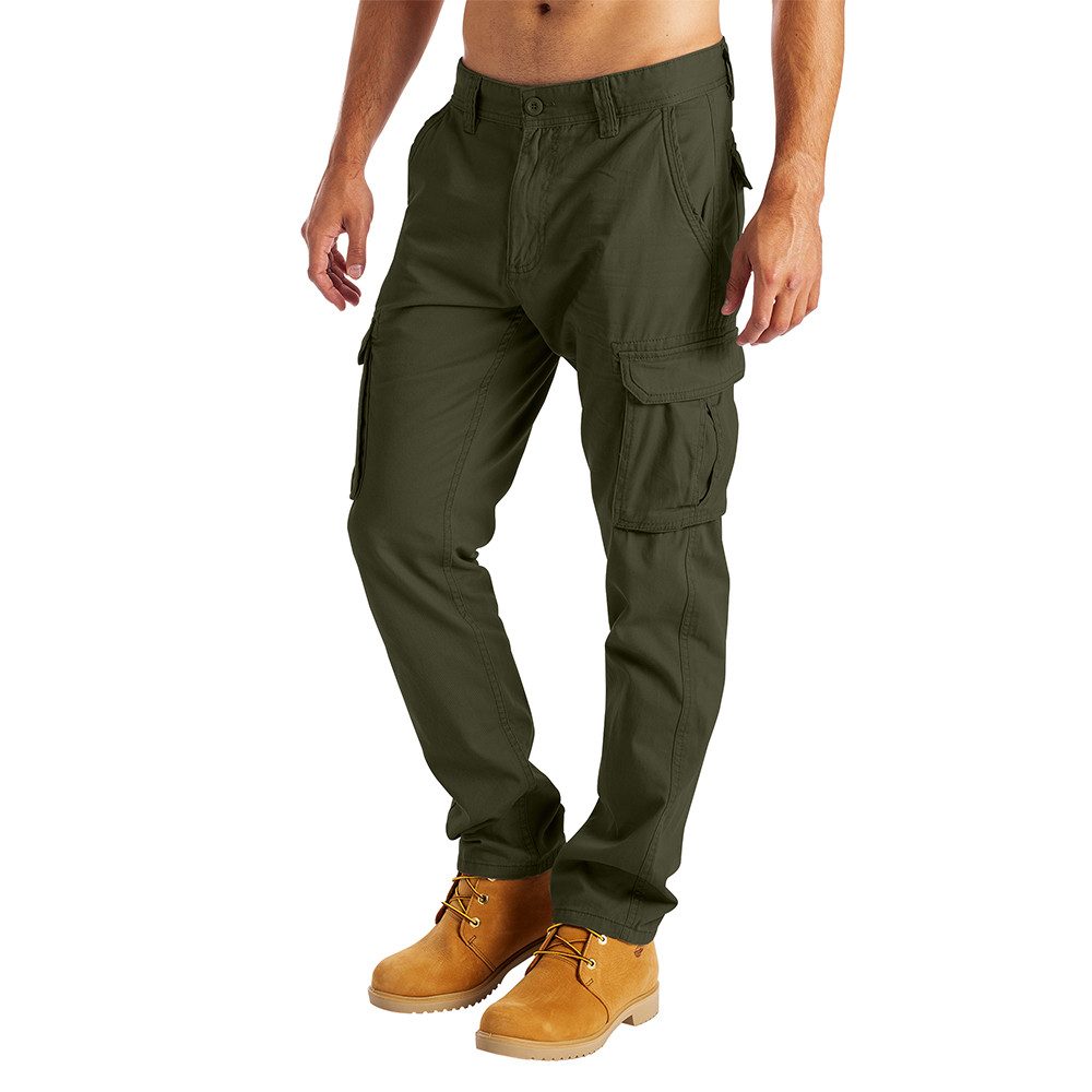 BlauerHafen Cargohose BlauerHafen Herren Cargo Hose 6 Taschen 100% Baumwolle Arbeitshose