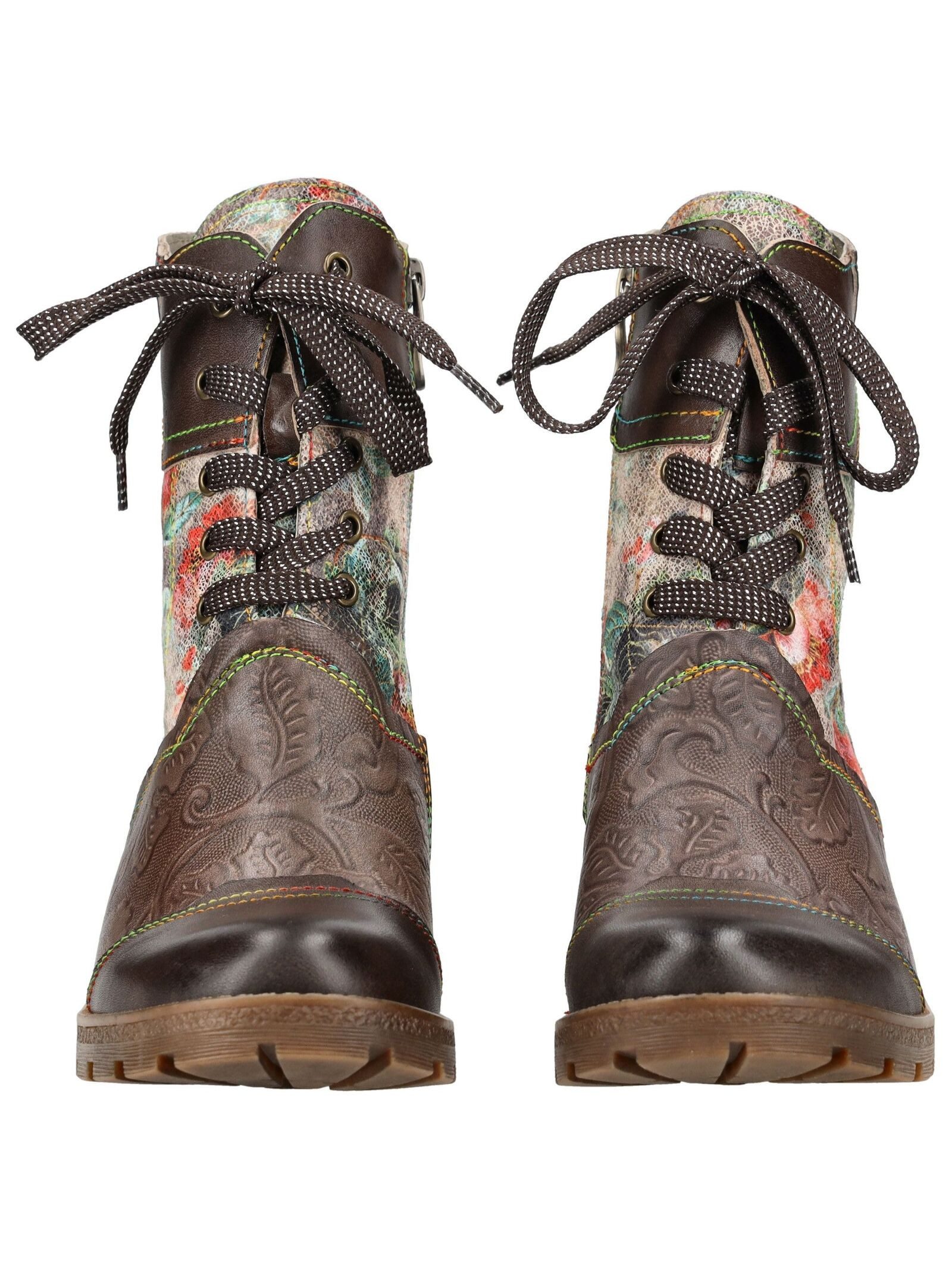 LAURA VITA LAURA VITA Stiefelette Lederimitat/Textil Schnürstiefelette