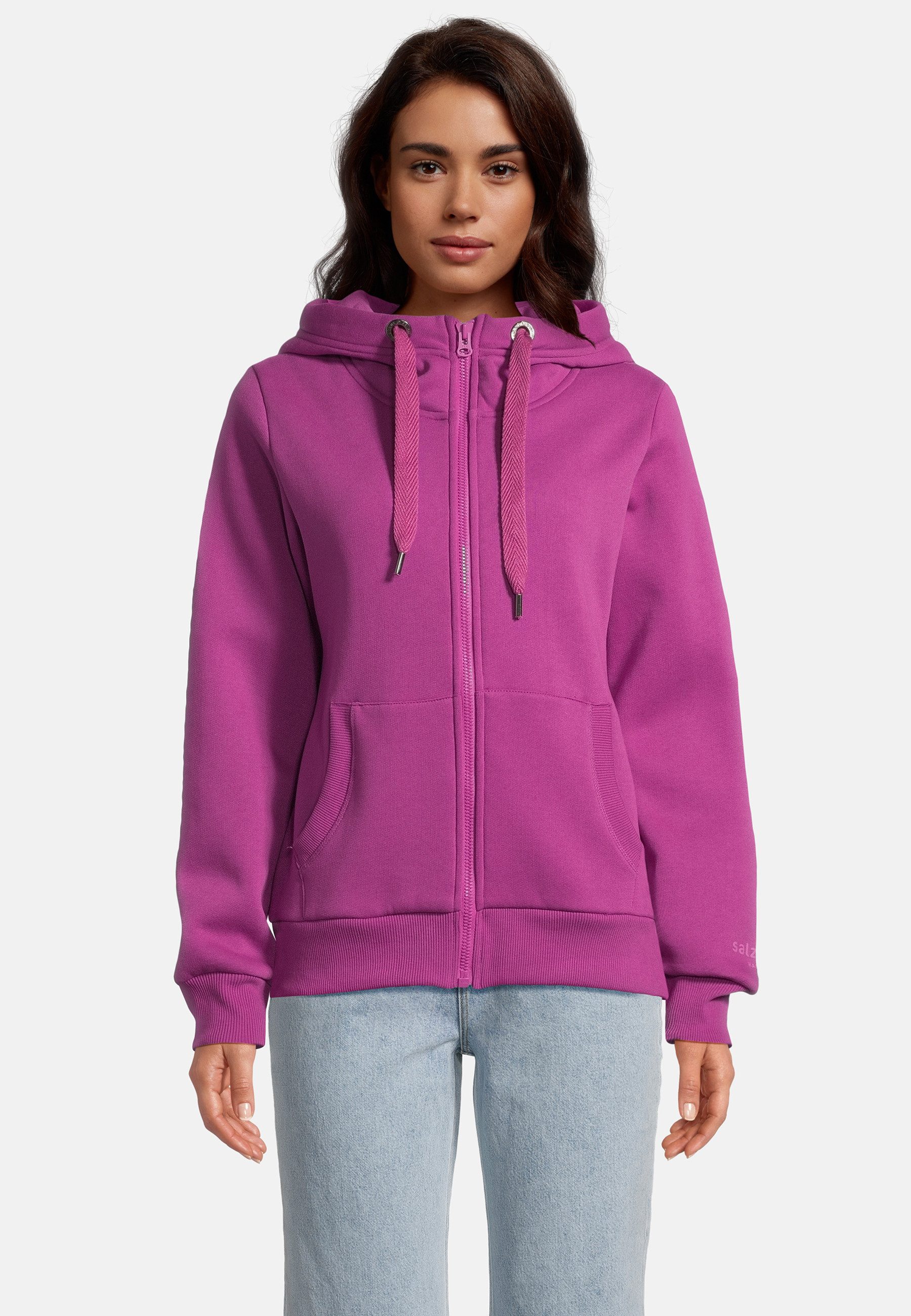 salzhaut Sweatjacke SÖÖTE Damen Tailliert weiche, günstig online kaufen