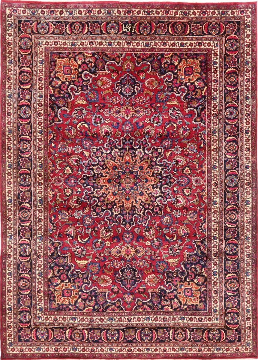 Orientteppich Mashhad Signiert 247x340 Handgeknüpfter Orientteppich / Perserteppich, Nain Trading, rechteckig, Höhe: 12 mm