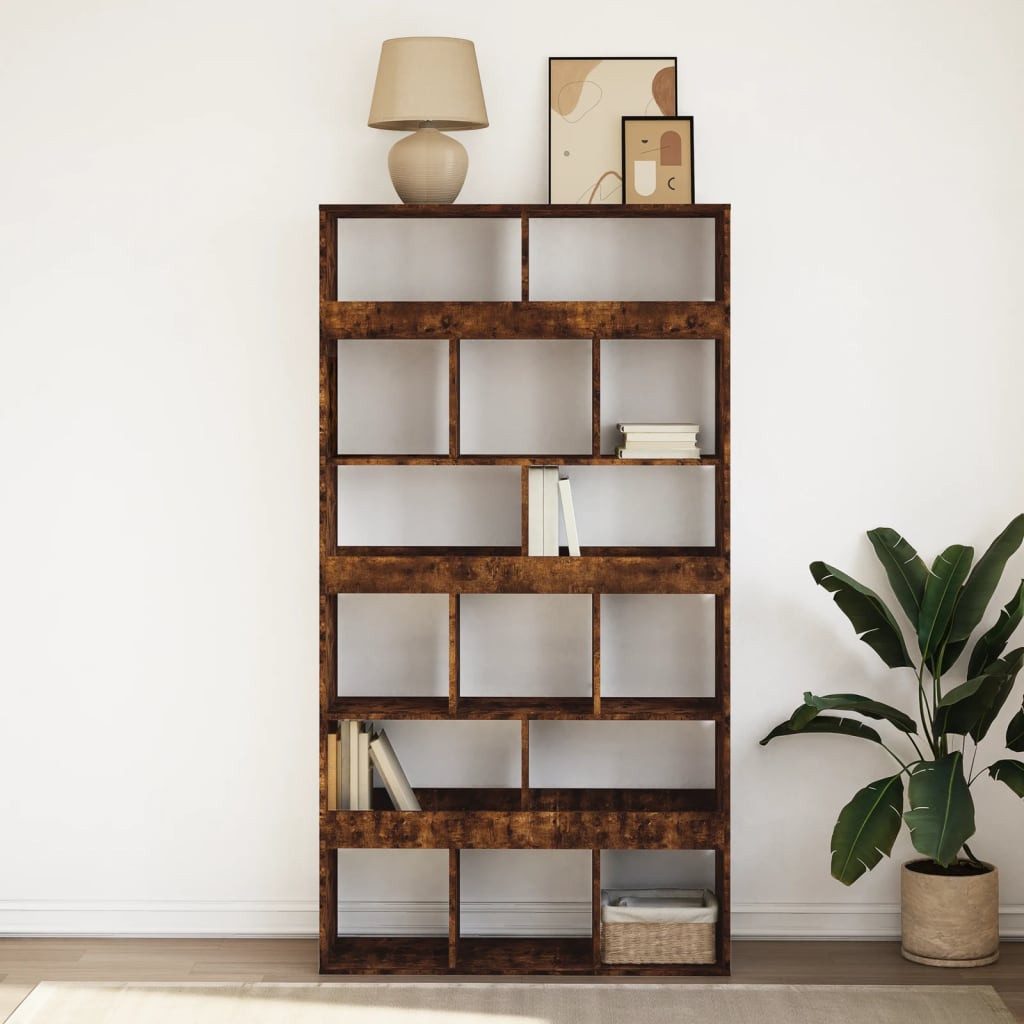 vidaXL Bücherregal Bücherregal Räuchereiche 100x33x187,5 cm günstig online kaufen