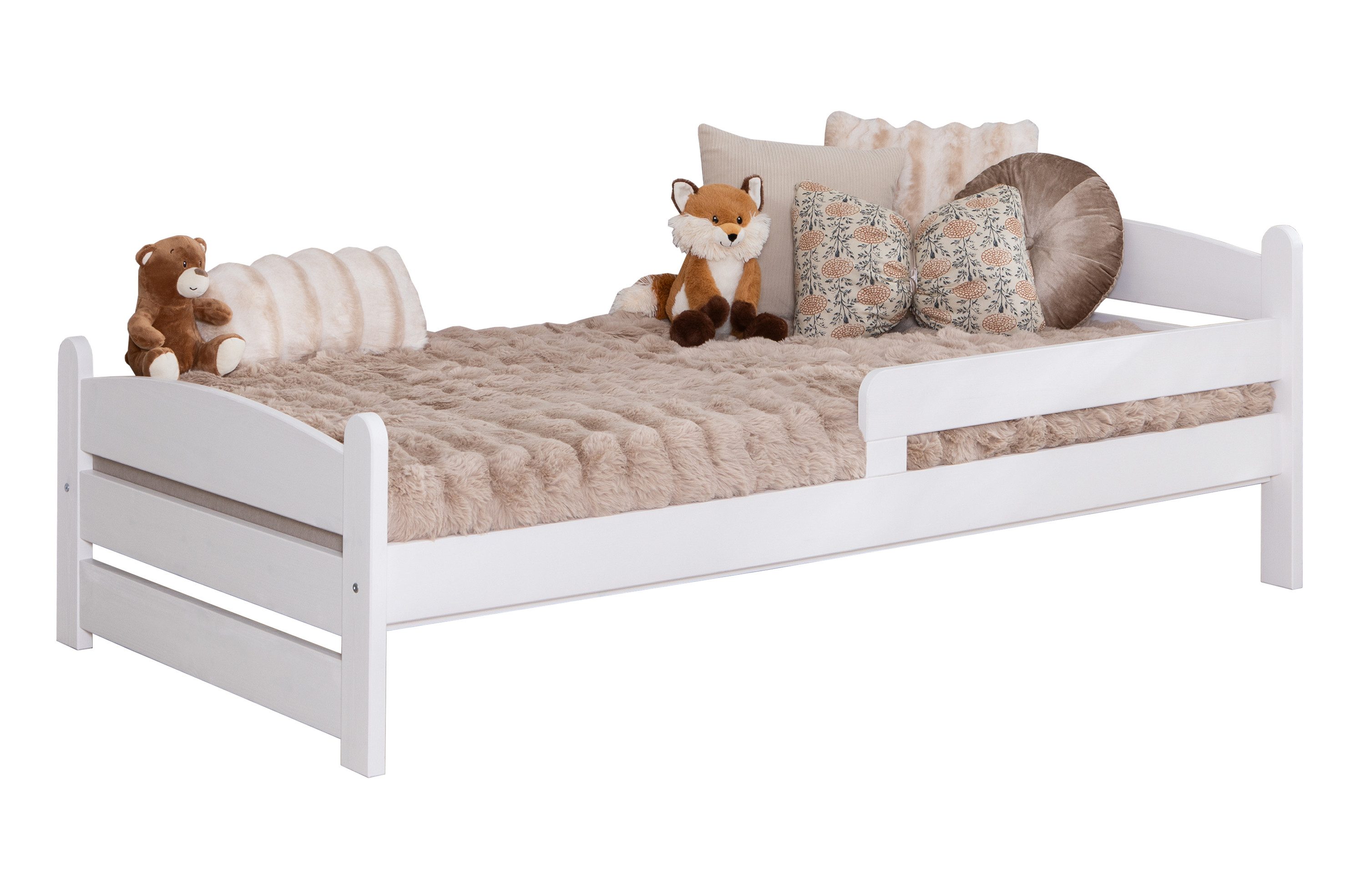 Ticaa Bettgestell Einzelbett „Mello“, Kinderbett, Jugendbett