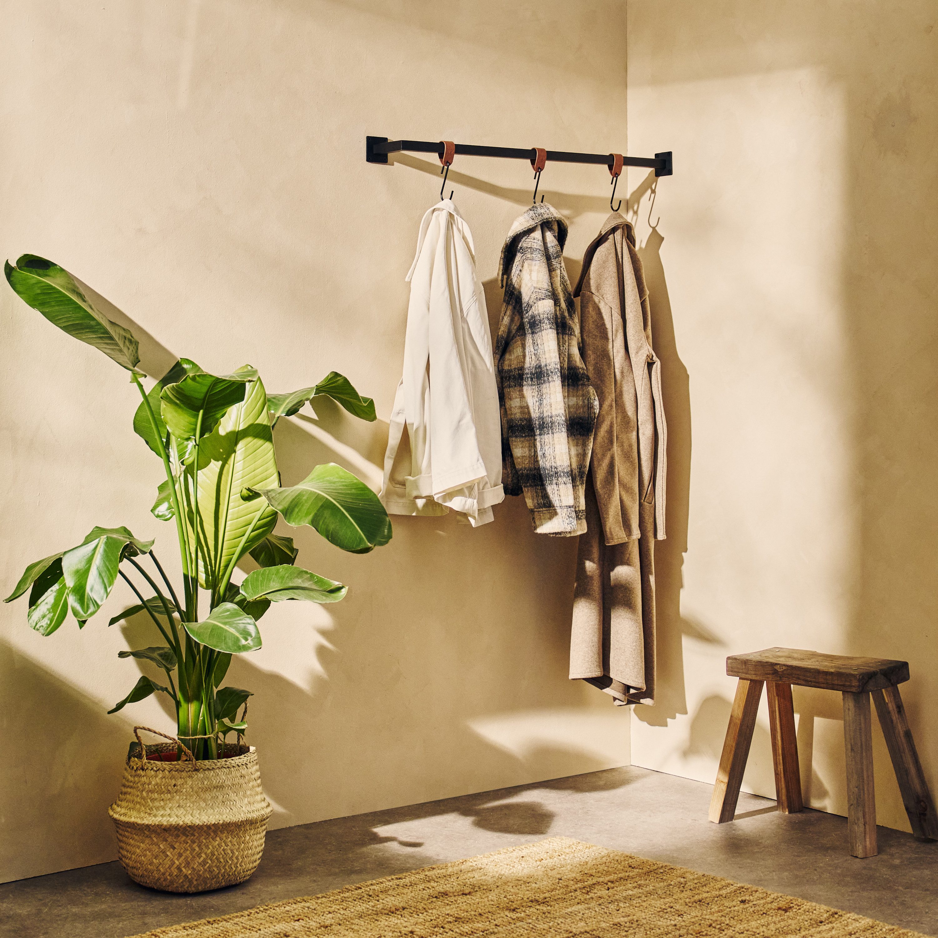 Natural Goods Berlin Wandgarderobe ÜBERECK (Einzel, 1 St), Kleiderständer, günstig online kaufen