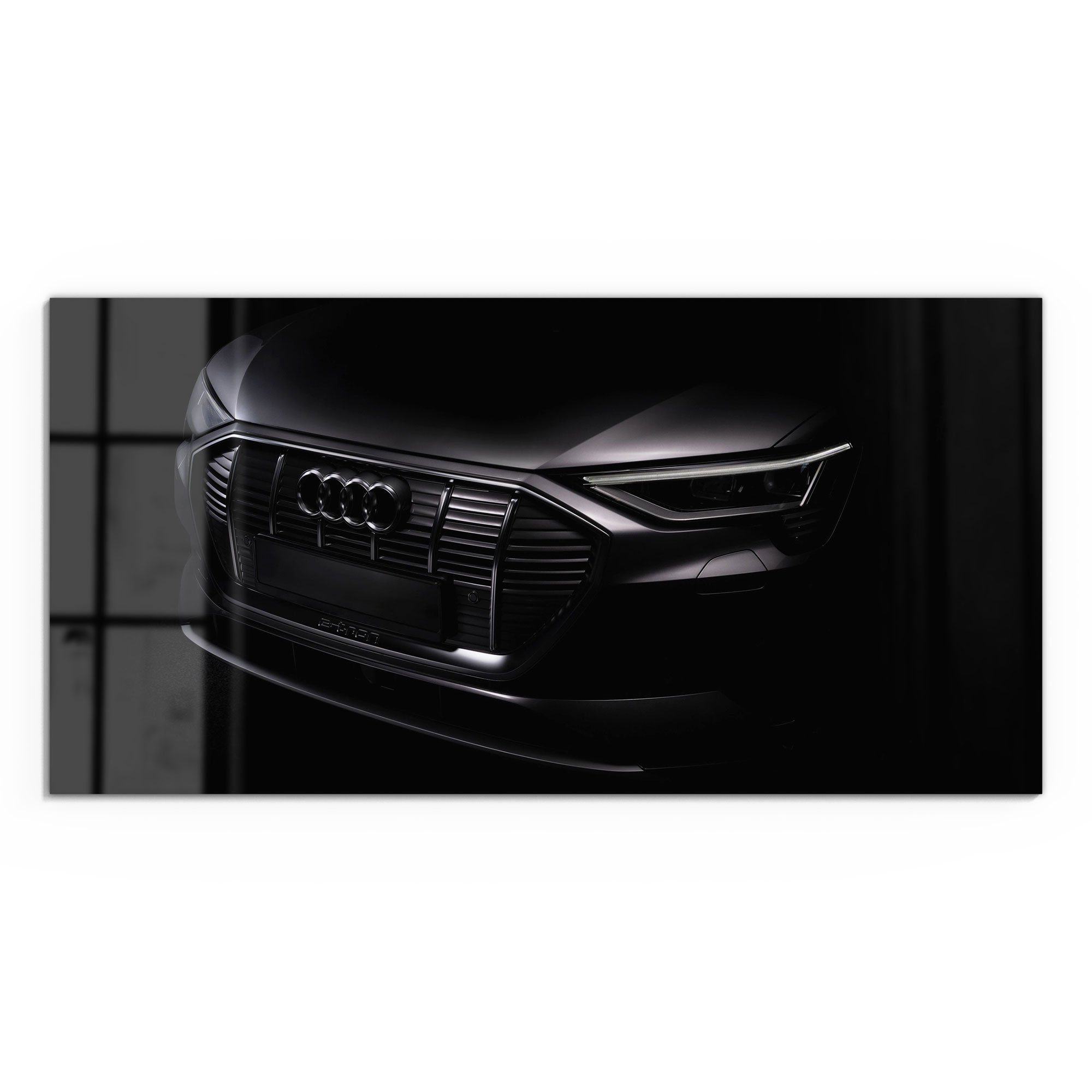 DEQORI Glasbild 'Audi Frontalaufnahme', 'Audi Frontalaufnahme', günstig online kaufen