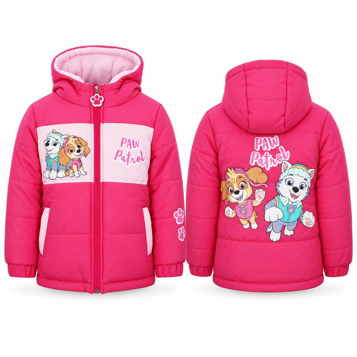 PAW PATROL Winterjacke Paw Patrol Skye Everest Kinder Mädchen Jacke mit Kapuze Gr. 92 bis 116