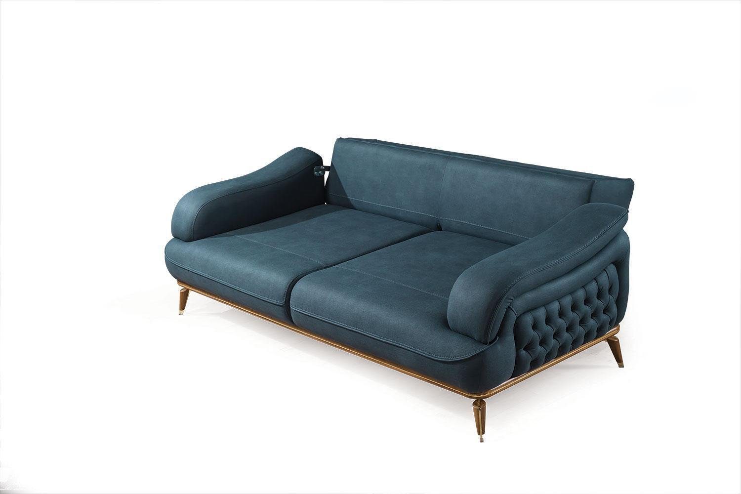 Sitzer Set JVmoebel Leder Made Sofas (3-St., Sitzer/Sessel), 3 in Wohnzimmer-Set Sessel Luxus 2x Garnitur Sofagarnitur Sofa Europa 331 3tlg.Neu,
