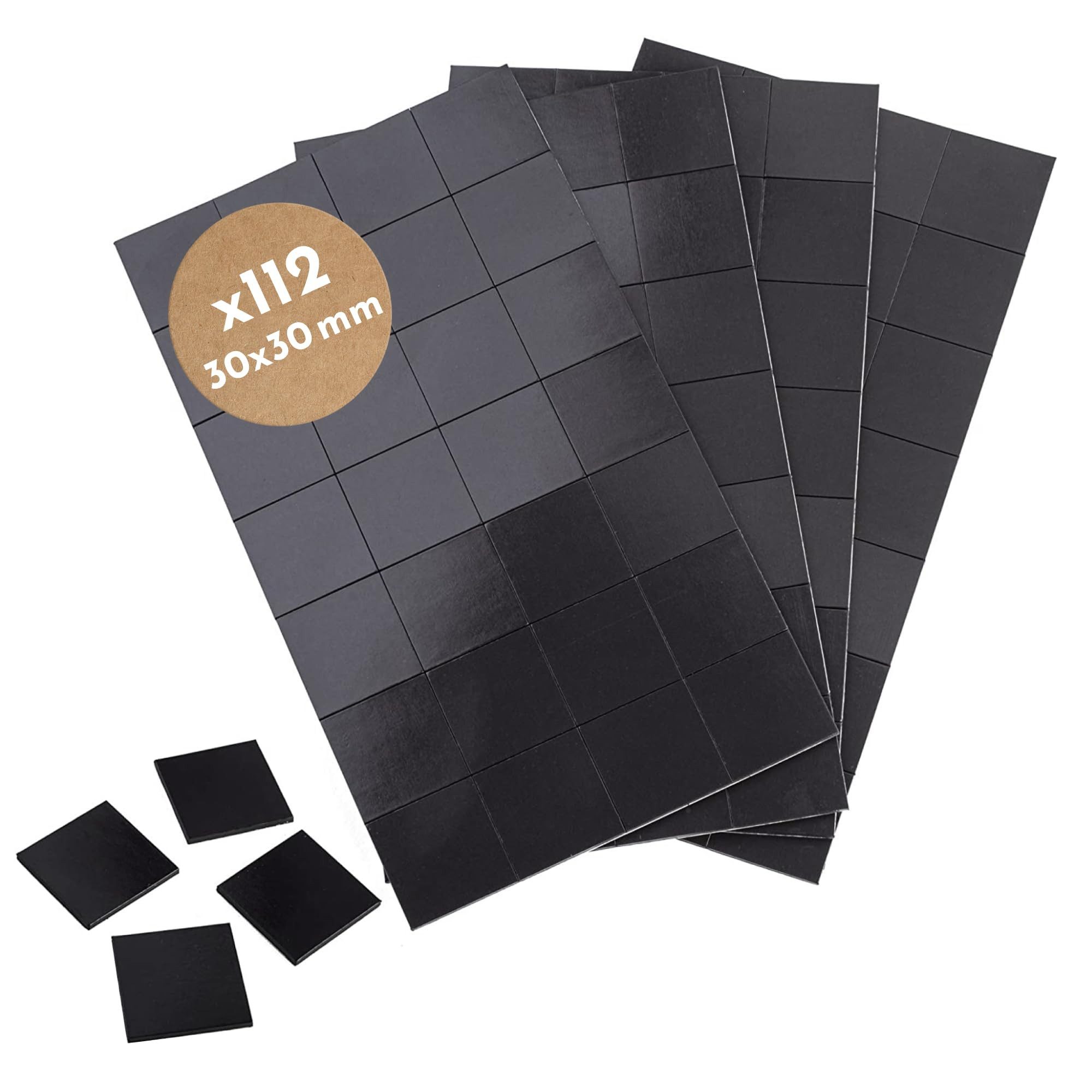 WINTEX Magnet Zuschneidbare WINTEX 112 Magnete für Fotos oder Tafeln 30x30mm (112-St)