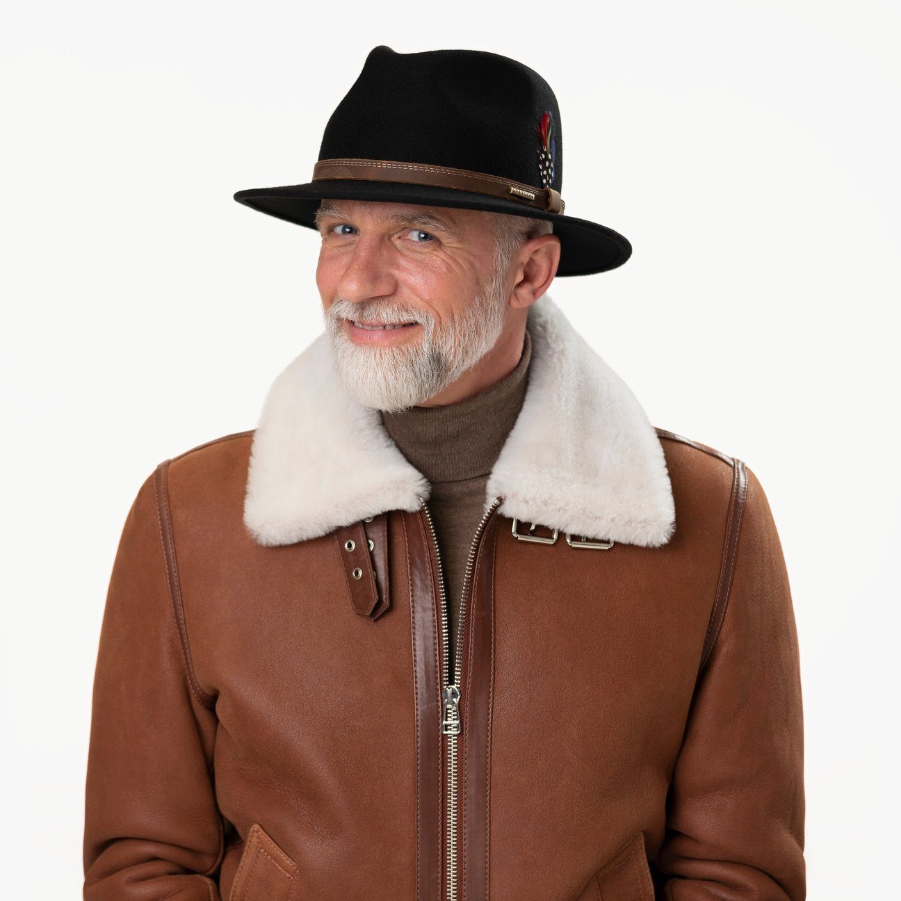 Stetson Filzhut (1-St) Wollhut the EU in Futter, braun mit Made