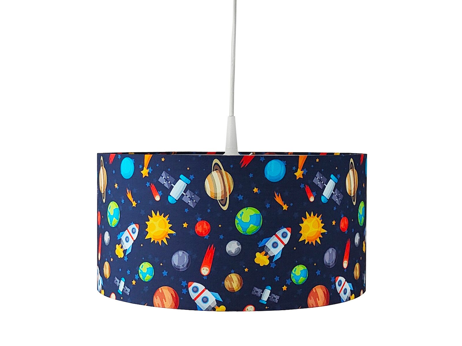 niermann LED Pendelleuchte, Dimmfunktion, LED wechselbar, Über Schalter in 3 Stufen dimmbar, Warmweiß, Coole Dino Hänge-Lampe einflammig für Junge & Mädchen, Schirm Ø 35cm
