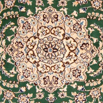 Orientteppich Perser - Nain - Royal - 147 x 98 cm - grün, morgenland, rechteckig, Höhe: 10 mm, Wohnzimmer, Handgeknüpft, Einzelstück mit Zertifikat
