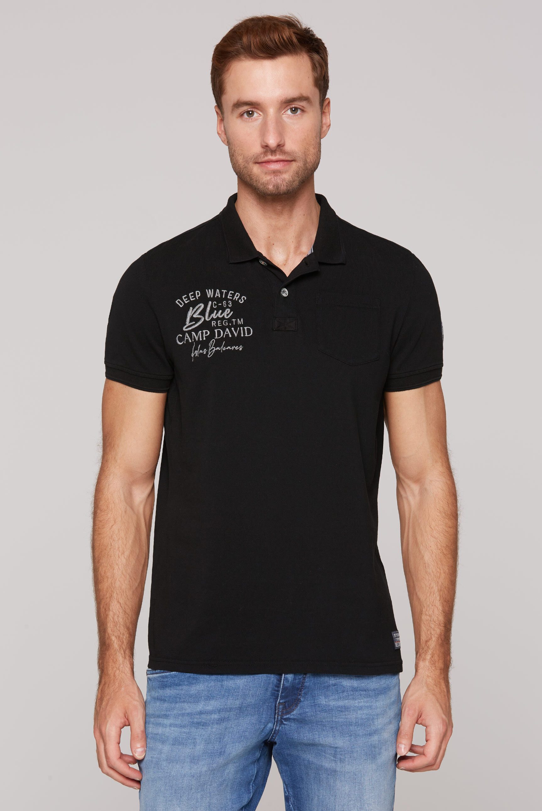 CAMP DAVID Poloshirt mit Brusttasche günstig online kaufen