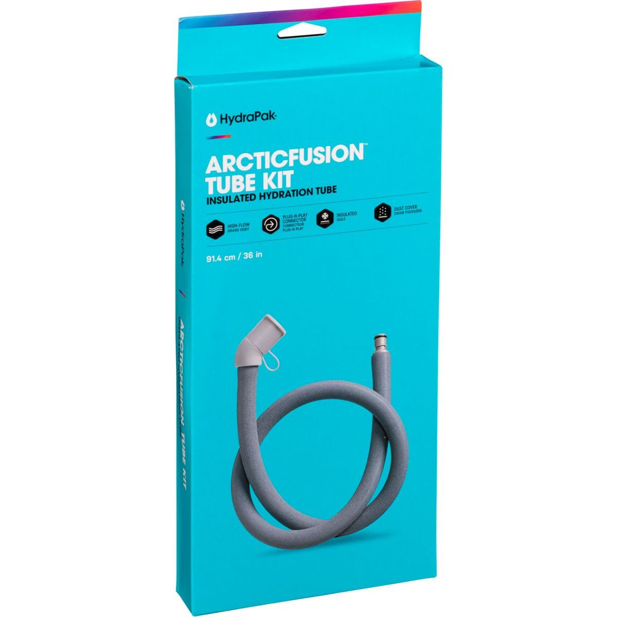 HydraPak Trinkflasche Arcticfusion Trinkschlauch grau