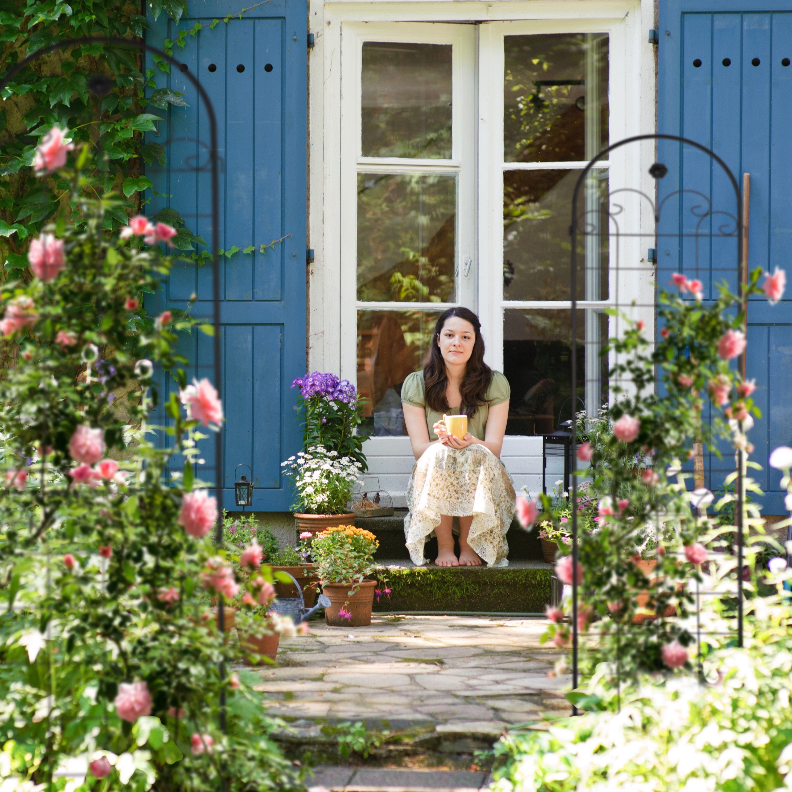 relaxdays Rankgitter 2er Set 180 cm