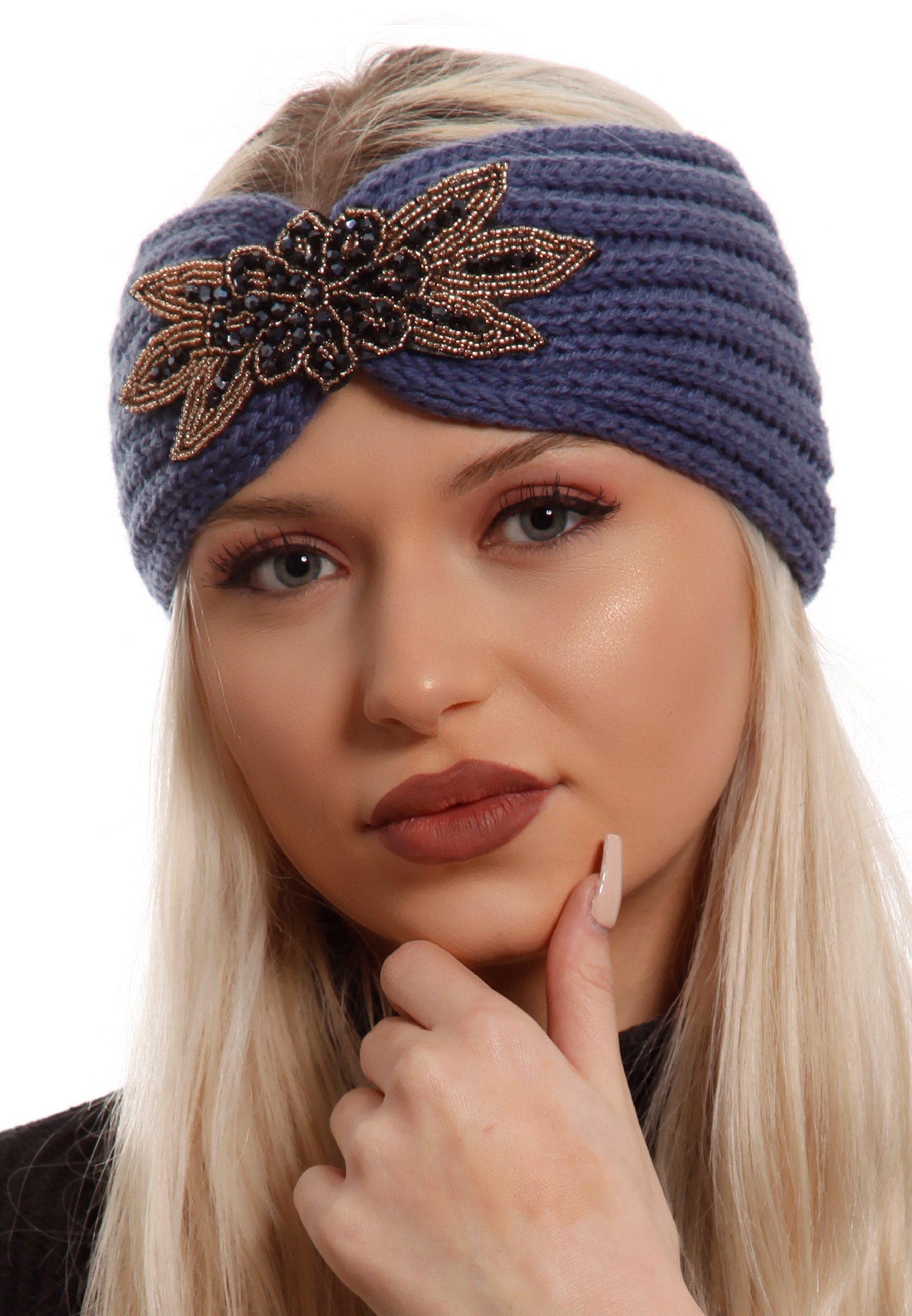 YC Fashion & Style Stirnband »Stirnband Haarband aus Strick mit Brosche  Ohrenschützer« (1-St) online kaufen | OTTO
