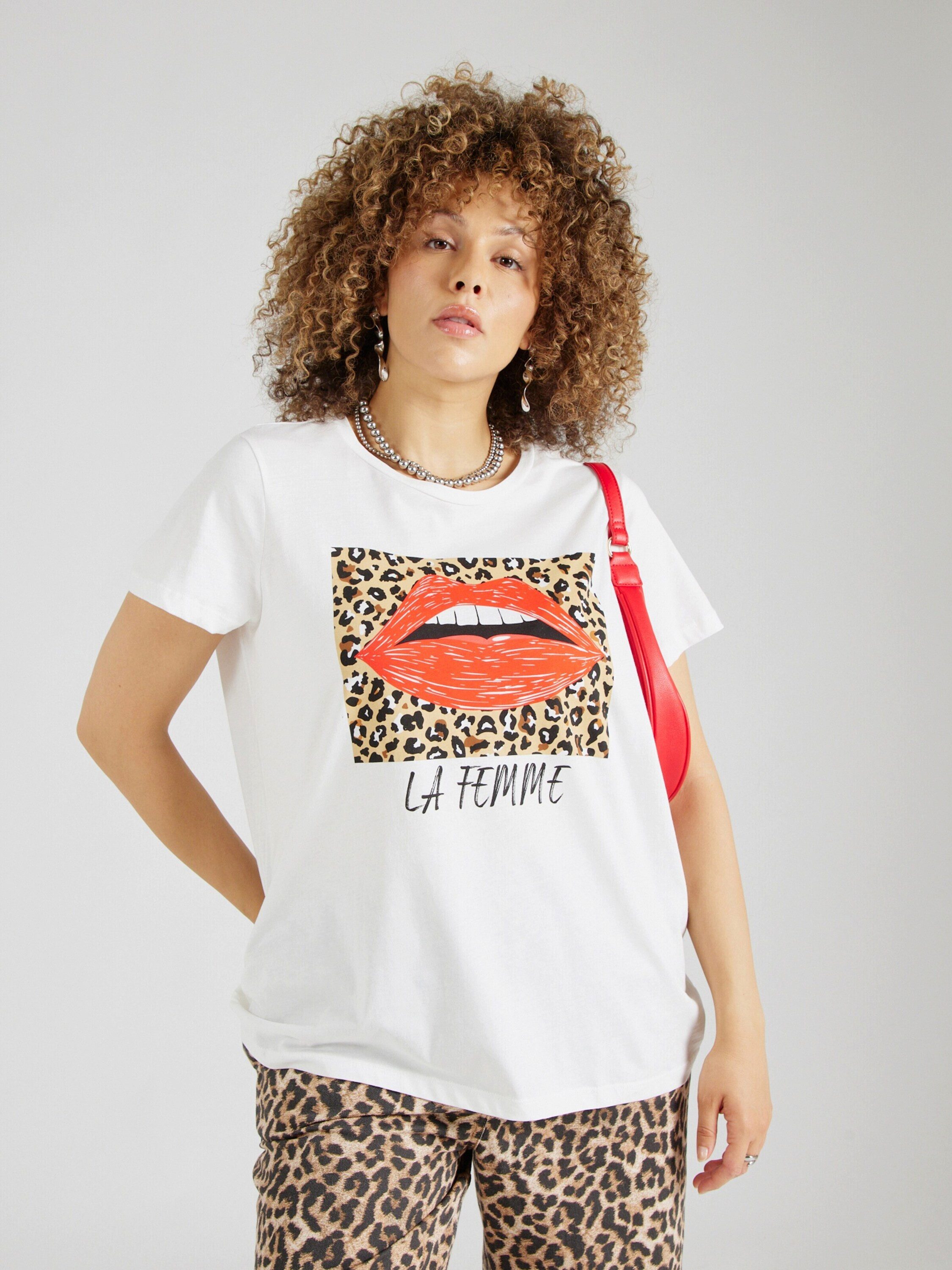 Vero Moda Curve T-Shirt VMMILLA (1-tlg) Plain/ohne Details