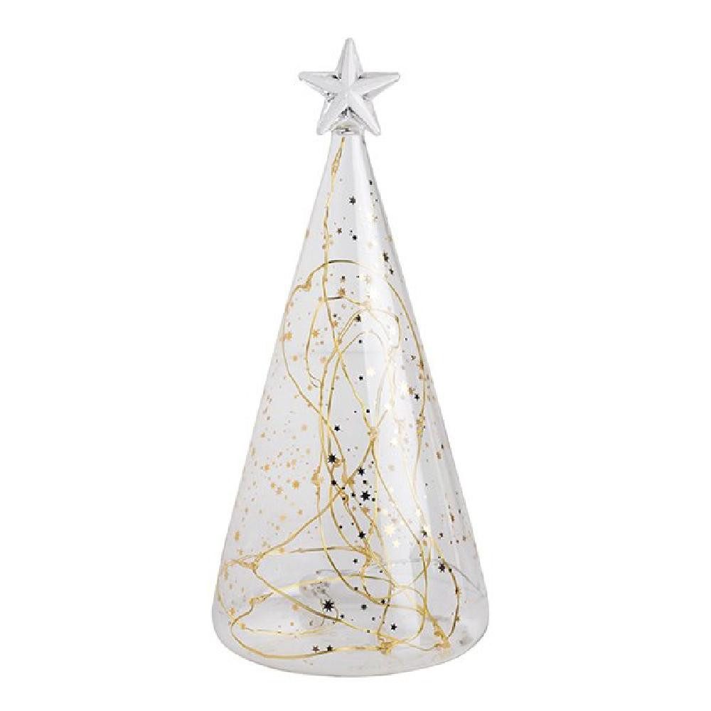 Räder Windlicht Design LED Glastanne Sterne Living Gold (22cm) günstig online kaufen