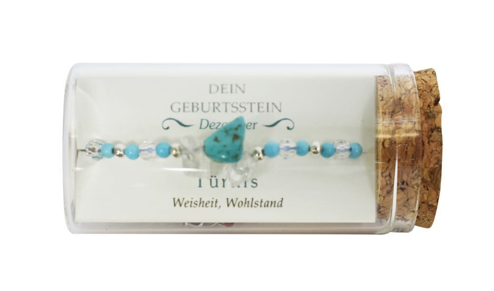 Jojo Armband "Dezember" Geburtsstein Armband im Gläschen