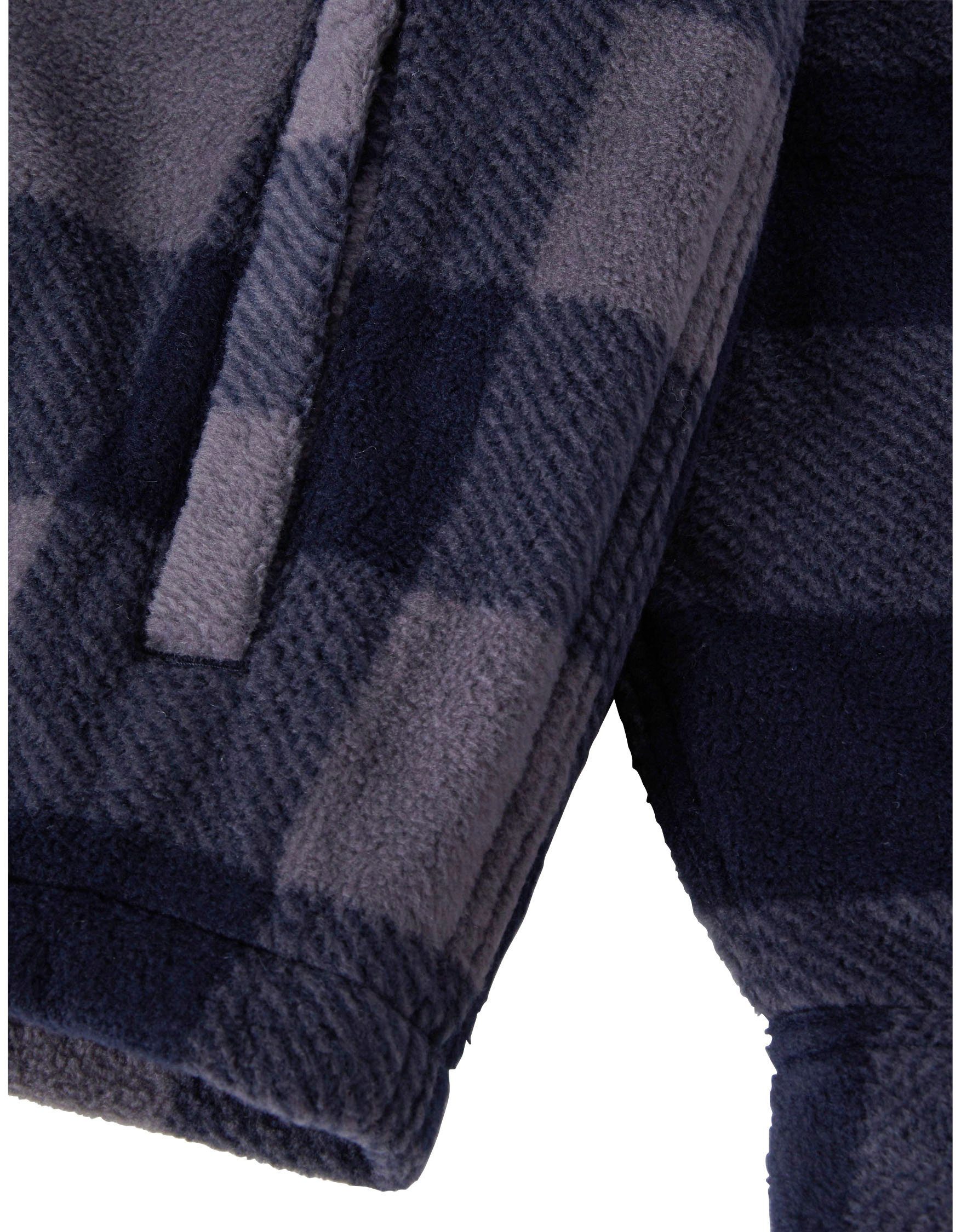 Dickies Thermohemd Portland blau-schwarz Brusttaschen gefüttert aus Polarfleece, 2 mit warm