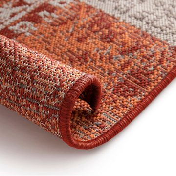 Teppich Cosio, 4 Farben & 4 Größen, In- & Outdoor geeignet, 100% Polypropylen, Kubus, Rechteckig, Höhe: 7 mm, pflegeleicht, Wohnzimmer