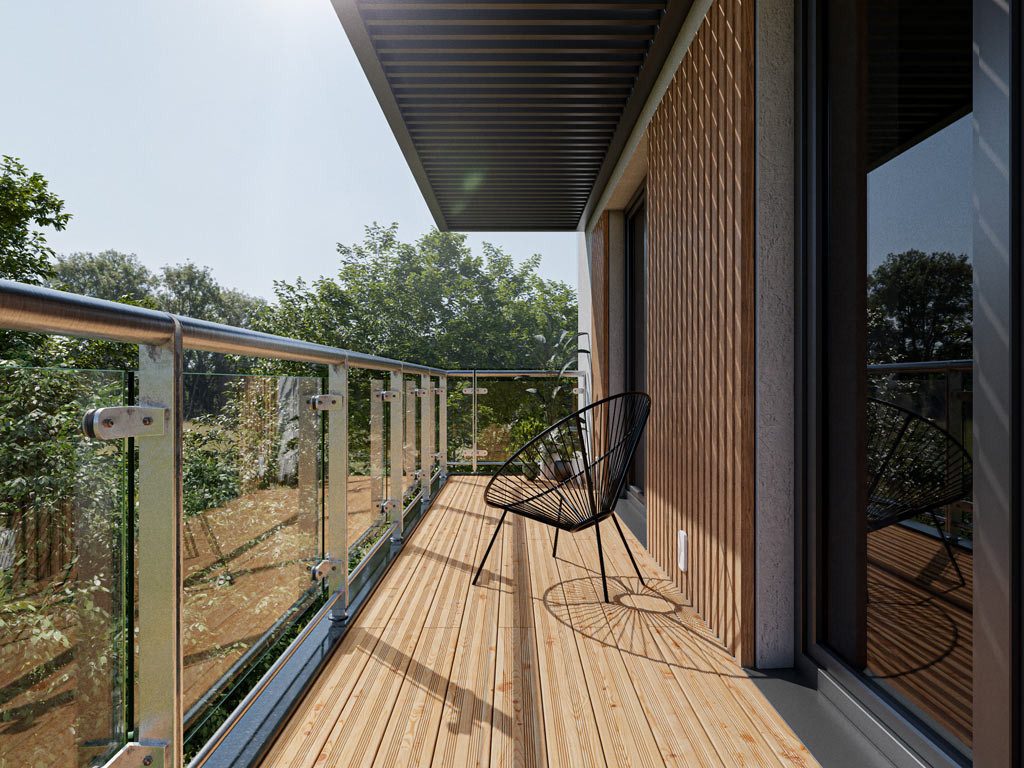 Woodtex Terrassendielen WOODTEX Holz Terrassendiele Nadelholz Braun Outdoor, BxL: je 14.3x400 cm, 24 mm Stärke