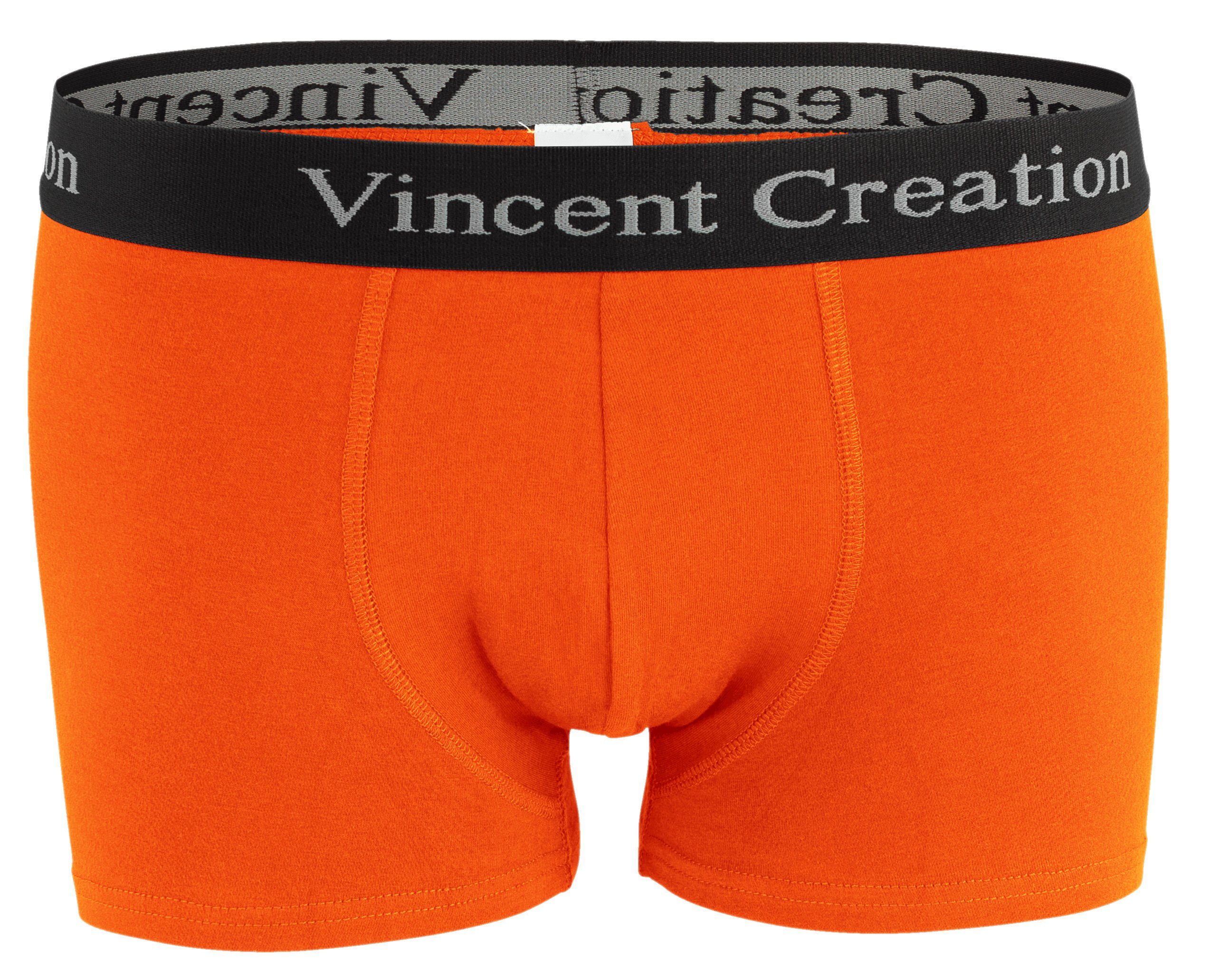 Creation® Baumwollmix (12-St) Boxershorts orange/türkis/anthrazit Vincent stretchiger angenehm