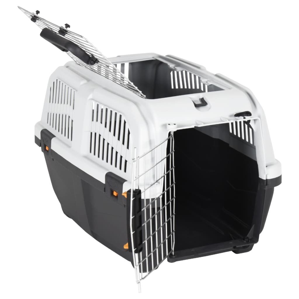 vidaXL Hunde-Transportbox Faltbare Hundebox Transportboxen Autobox Metall M