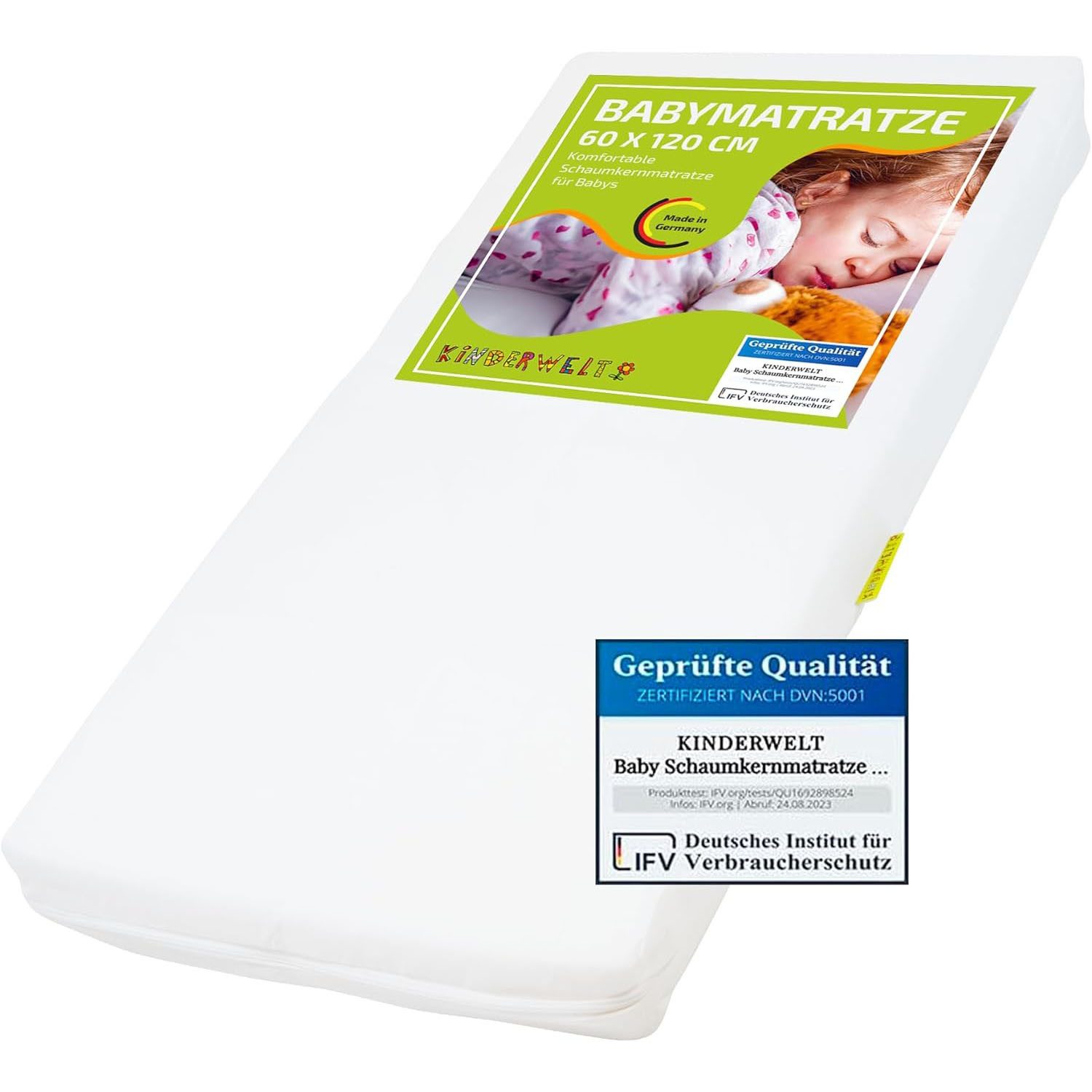 Kindermatratze Schaumstoff Matratze 60 x 120 Baby Kinder Bett, KiNDERWELT