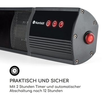 blumfeldt Terrassenstrahler Nitro, 1500 W, Infrarot Heizstrahler Terrasse Decke Terrassenheizstrahler IR Strahler