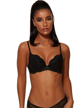 Gossard Dekolleté-BH Lace Push-Up BH Black 80 B (Push-Up, Spitze/Netz)