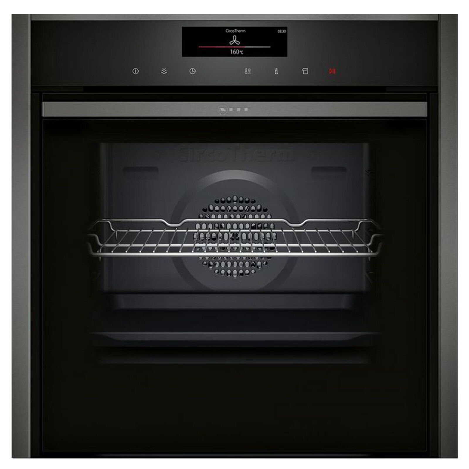 NEFF Backofen Slide & Hide B48FT68G1, mit Comfort-Flex Auszug auf Ebene 1, mit Stoppfunktion, Vollauszug, Easy Clean, Sous-Vide / Circo Therm / Dampfgarer