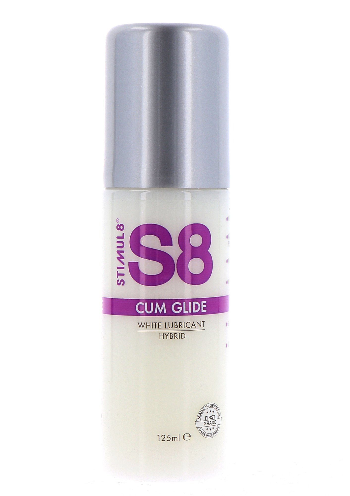 Stimul8 S8 Gleitgel Hybrid Cum Glide künstliches Sperma Gleitgel - 125 ml