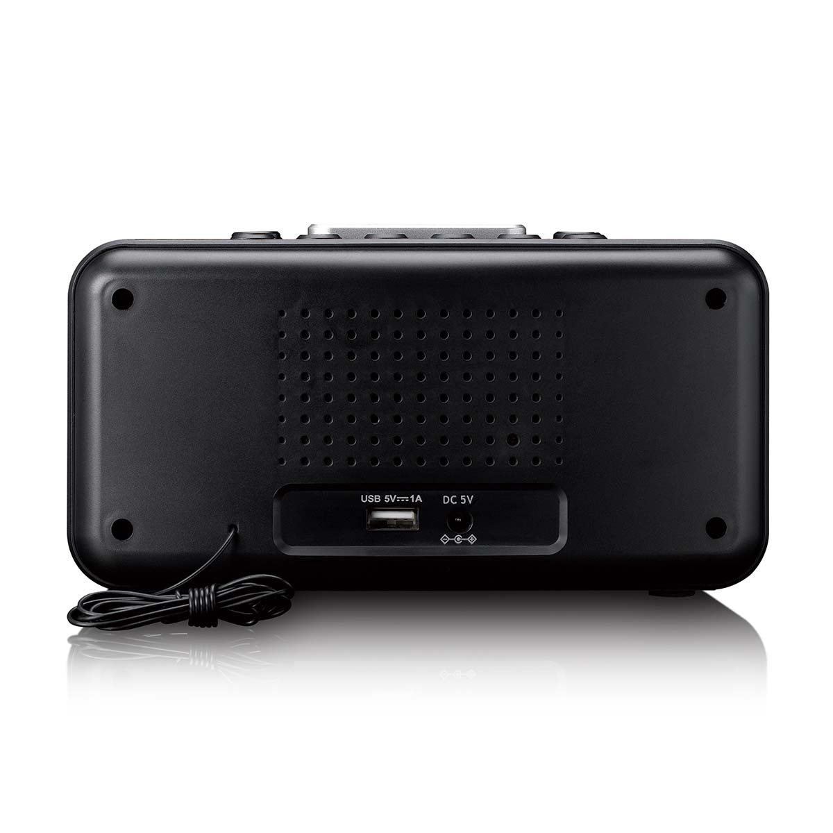 Lenco Radiowecker CR-28BK FM-Radio, Dual-Alarm, Schlummerfunktion, Nachtlicht, Sleep-Timer – Bild 4 von 5