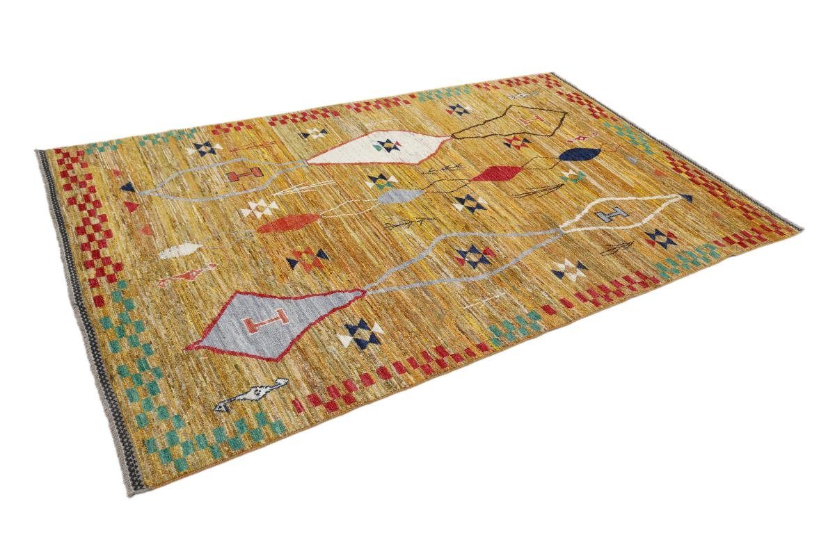 Trading, Höhe: Orientteppich Berber Handgeknüpfter mm Nain rechteckig, 196x307 Ghashghai 10 Orientteppich, Moderner