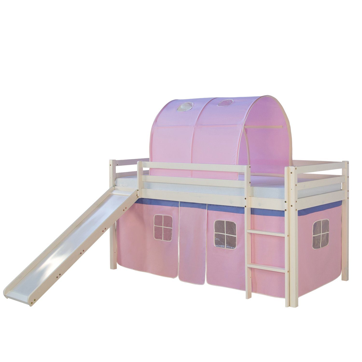 Homestyle4u Hochbett Kinderbett mit Leiter und günstig online kaufen