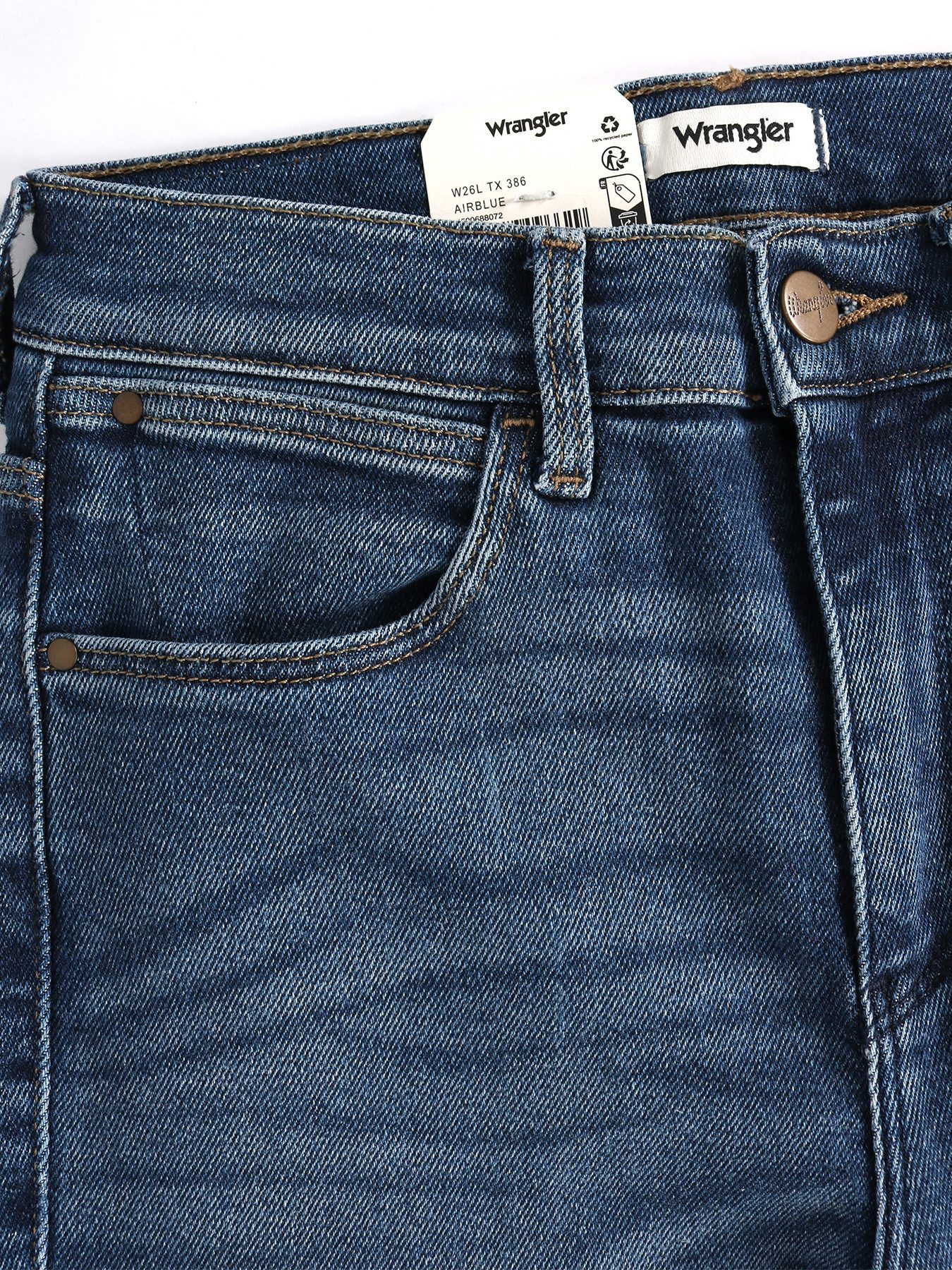 Wrangler Slim-fit-Jeans High Waist & Superstretch - SLIM AIRBLUE